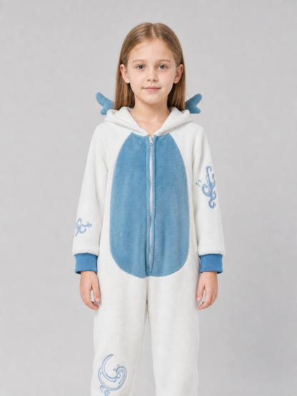 Children's Hooded Dragon Jumpsuit Costume