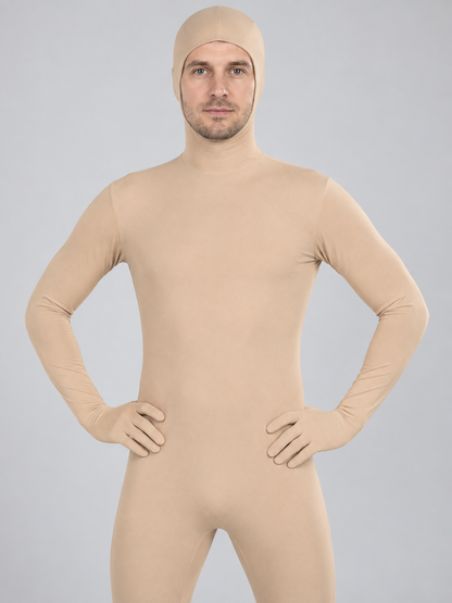 Skin-Tone Milk Silk Cosplay Bodysuit