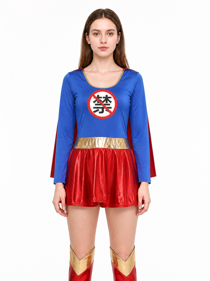 Stage Costume with Cape and Short Skirt Costume Capes detail 3