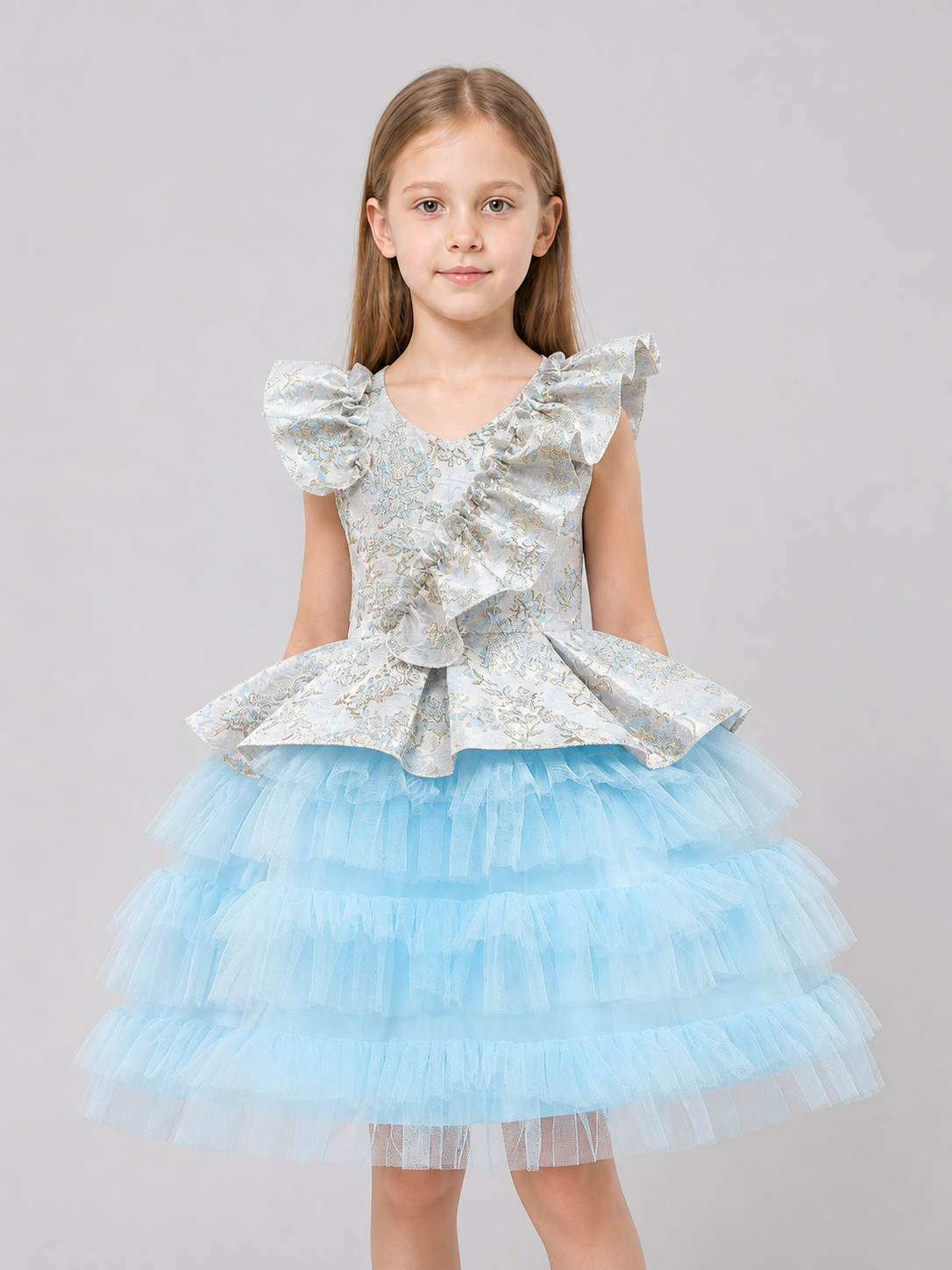 AL056 Princess Dress with Tulle Skirt for Performances Costume Dresses detail 3