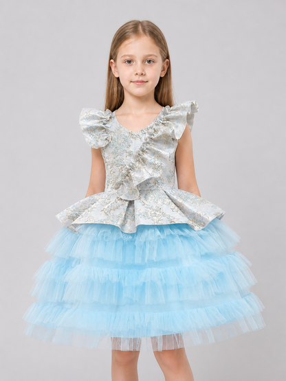 AL056 Princess Dress with Tulle Skirt for Performances Costume Dresses detail 3