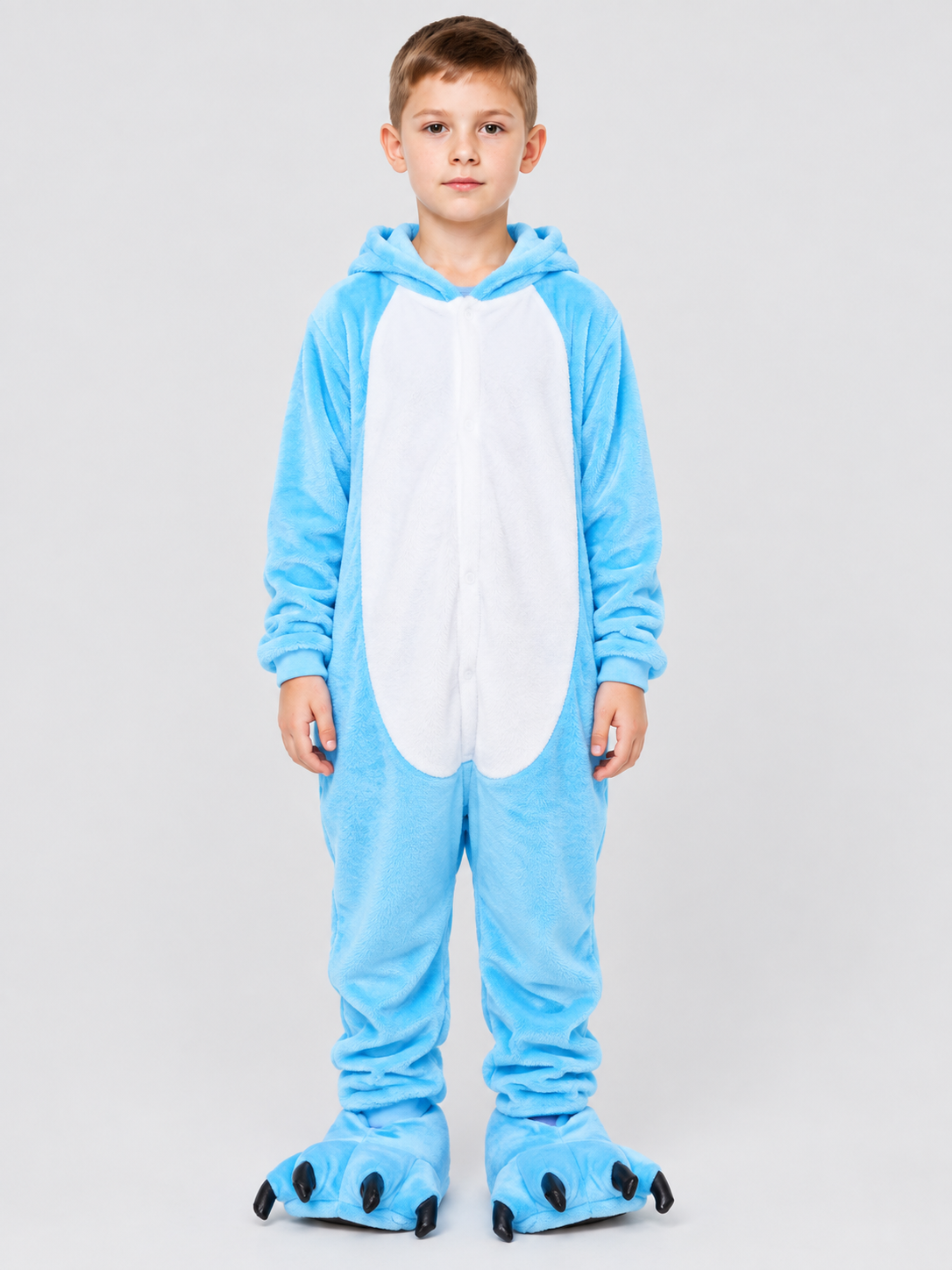 Kids Dinosaur Hooded Pajama Jumpsuit
