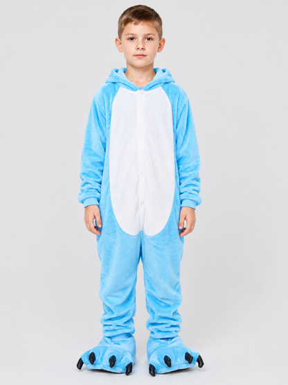 Kids Dinosaur Hooded Pajama Jumpsuit