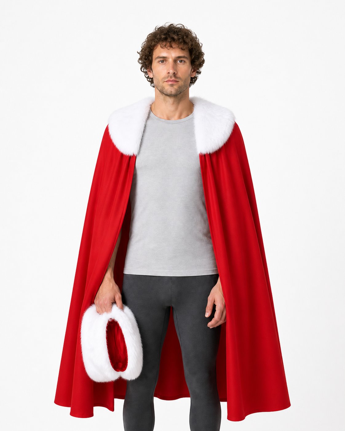 Thragg Cosplay Cape with Fur Trim Costume Capes detail 3