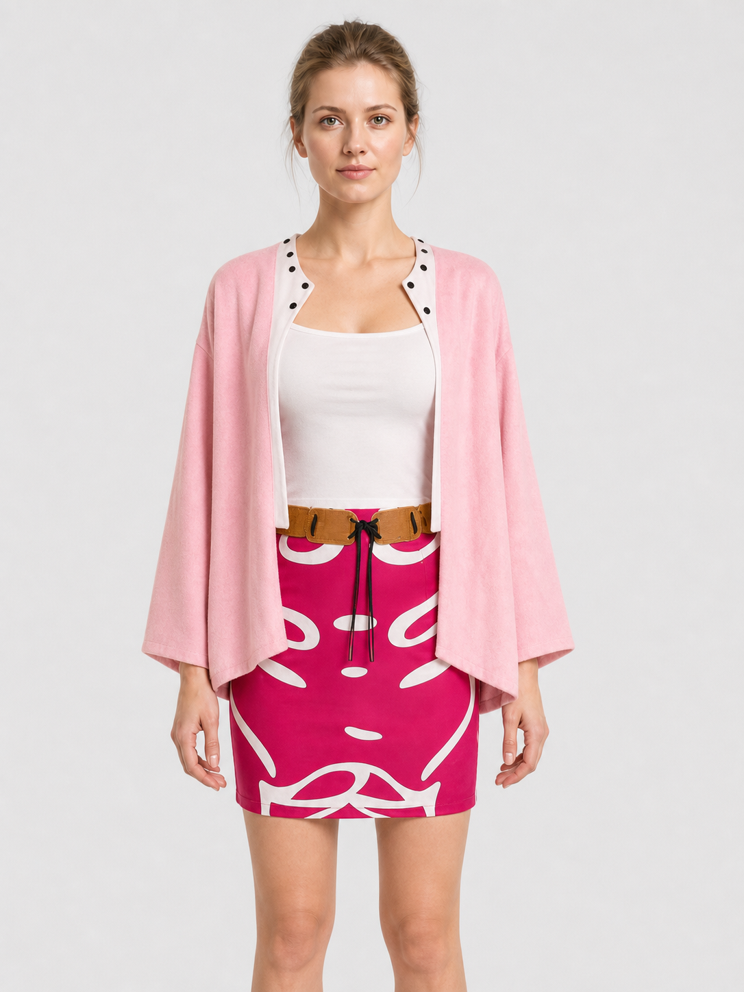 One Piece Doflamingo Cosplay Costume with Skirt and Jacket Costumes detail 3