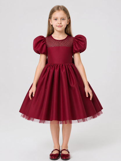 Princess Dress with Full Skirt and Puff Sleeves Costume Dresses detail 3