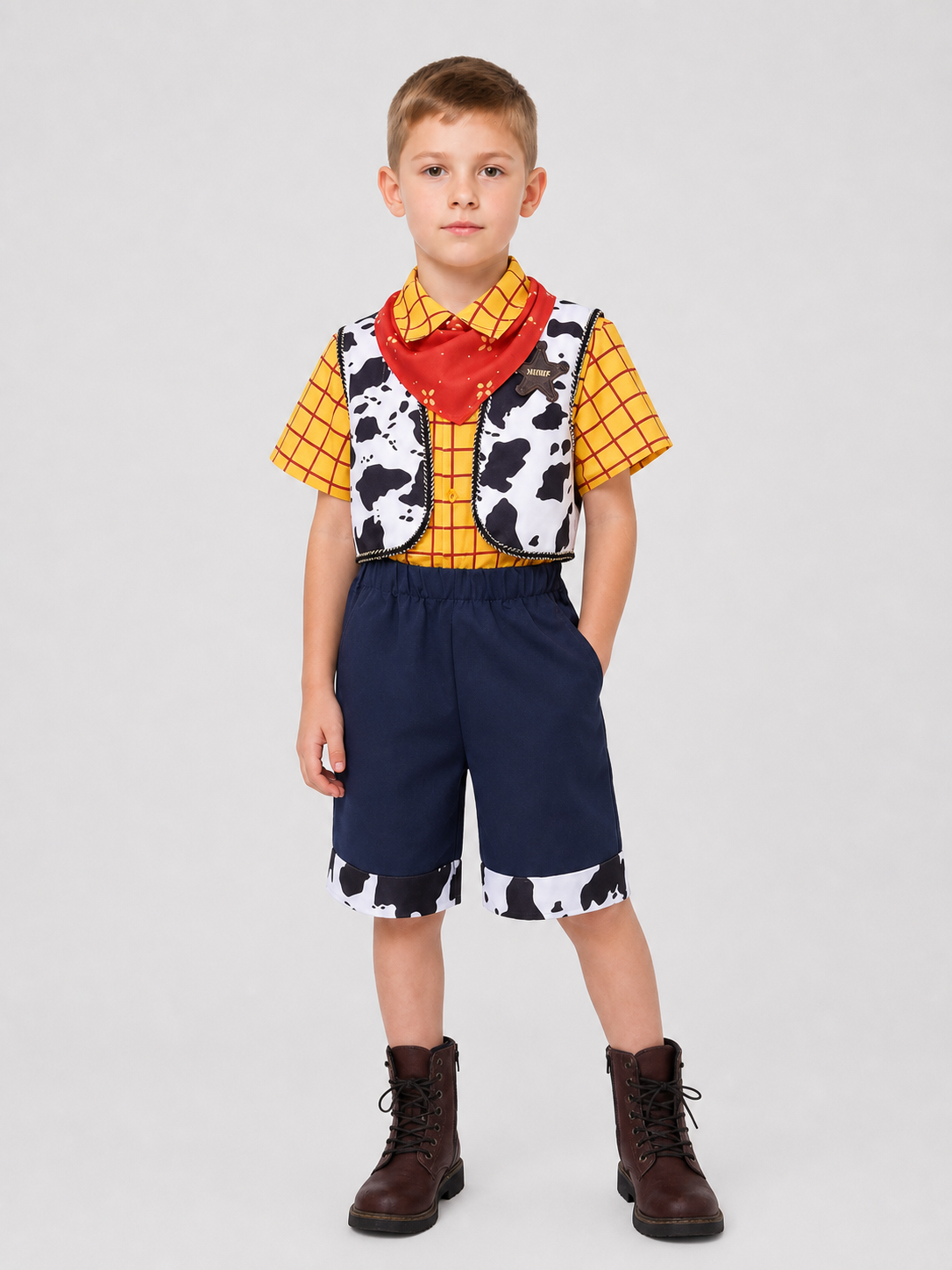 Woody Costume for Cosplay and Performances, 4-Piece Set Costumes detail 3
