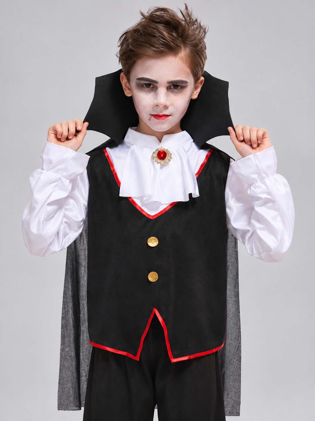 Children's Vampire Costume with Cape Costume Capes detail 2
