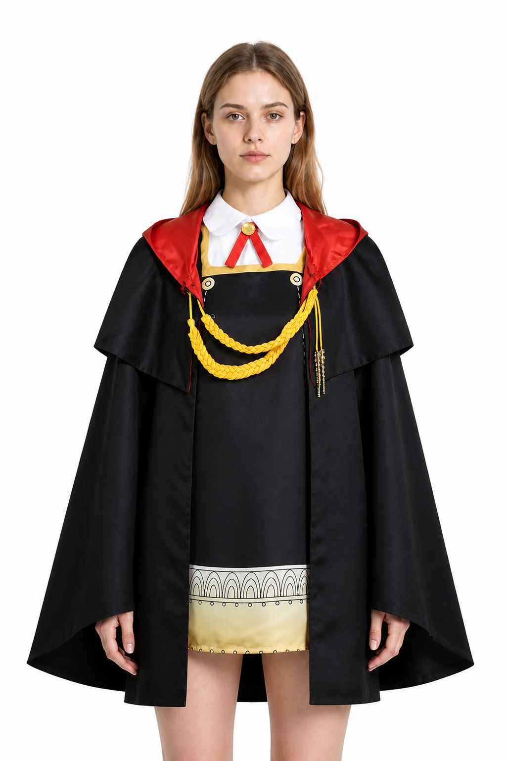 Anya Cosplay Costume from Spy x Family with Cape