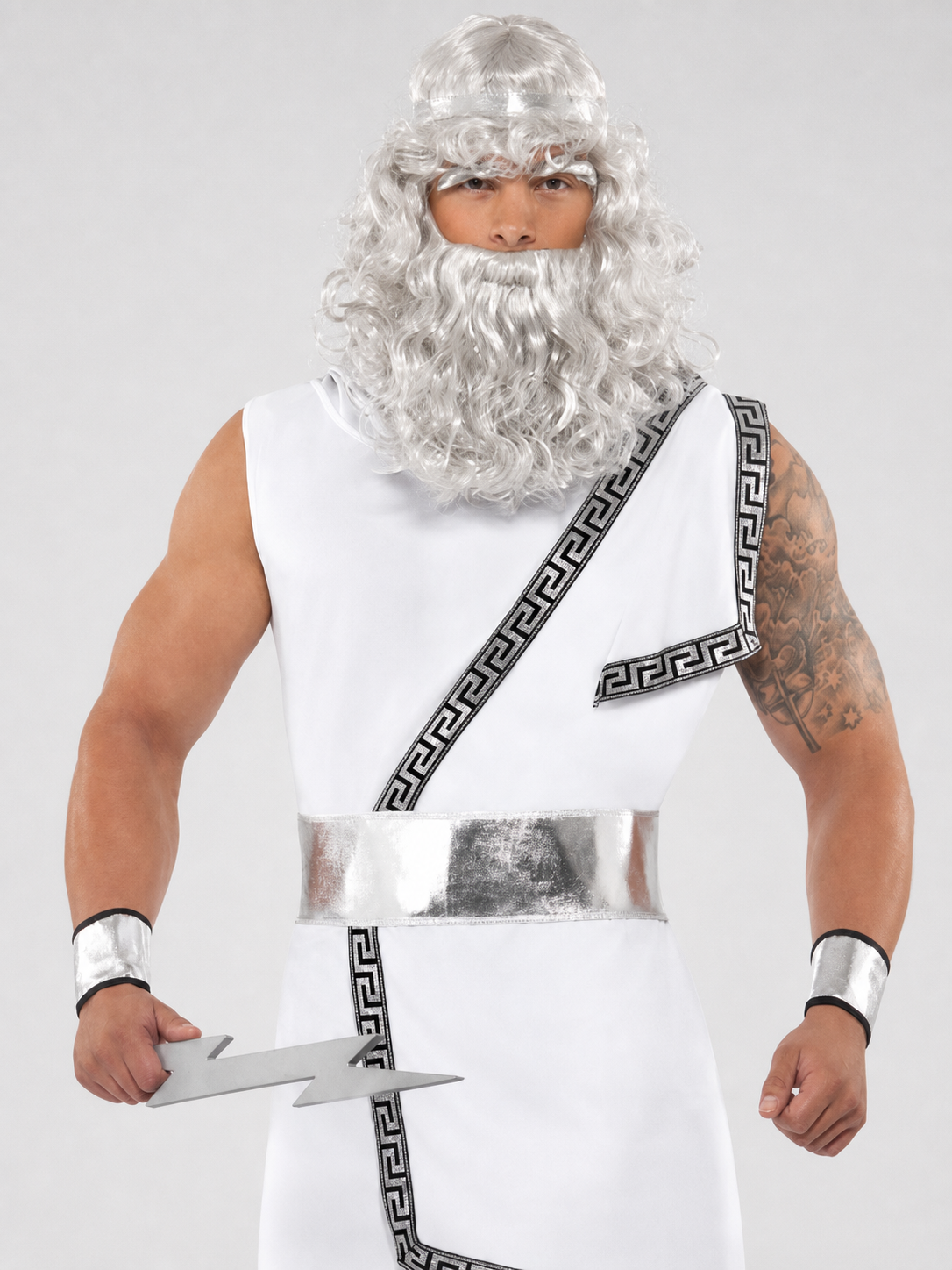 Ancient Greek-Style Stage Costume with a Wide Belt