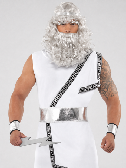 Ancient Greek-Style Stage Costume with a Wide Belt