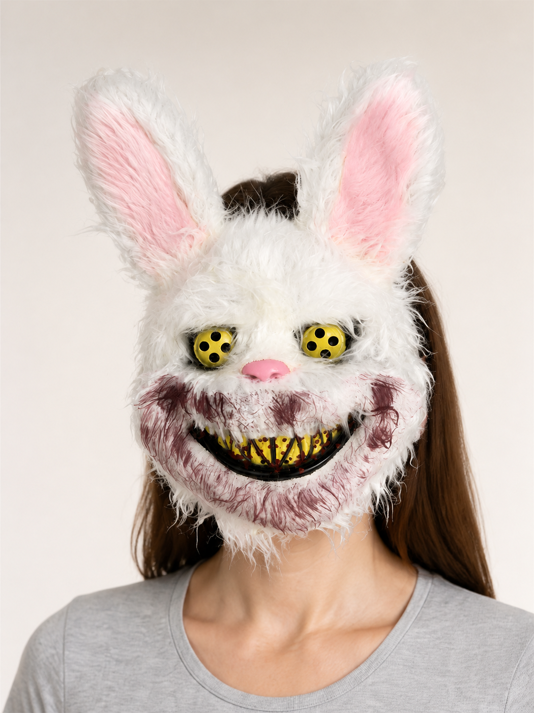 Scary Rabbit Carnival Headpiece for Halloween Costume Headwear detail 2