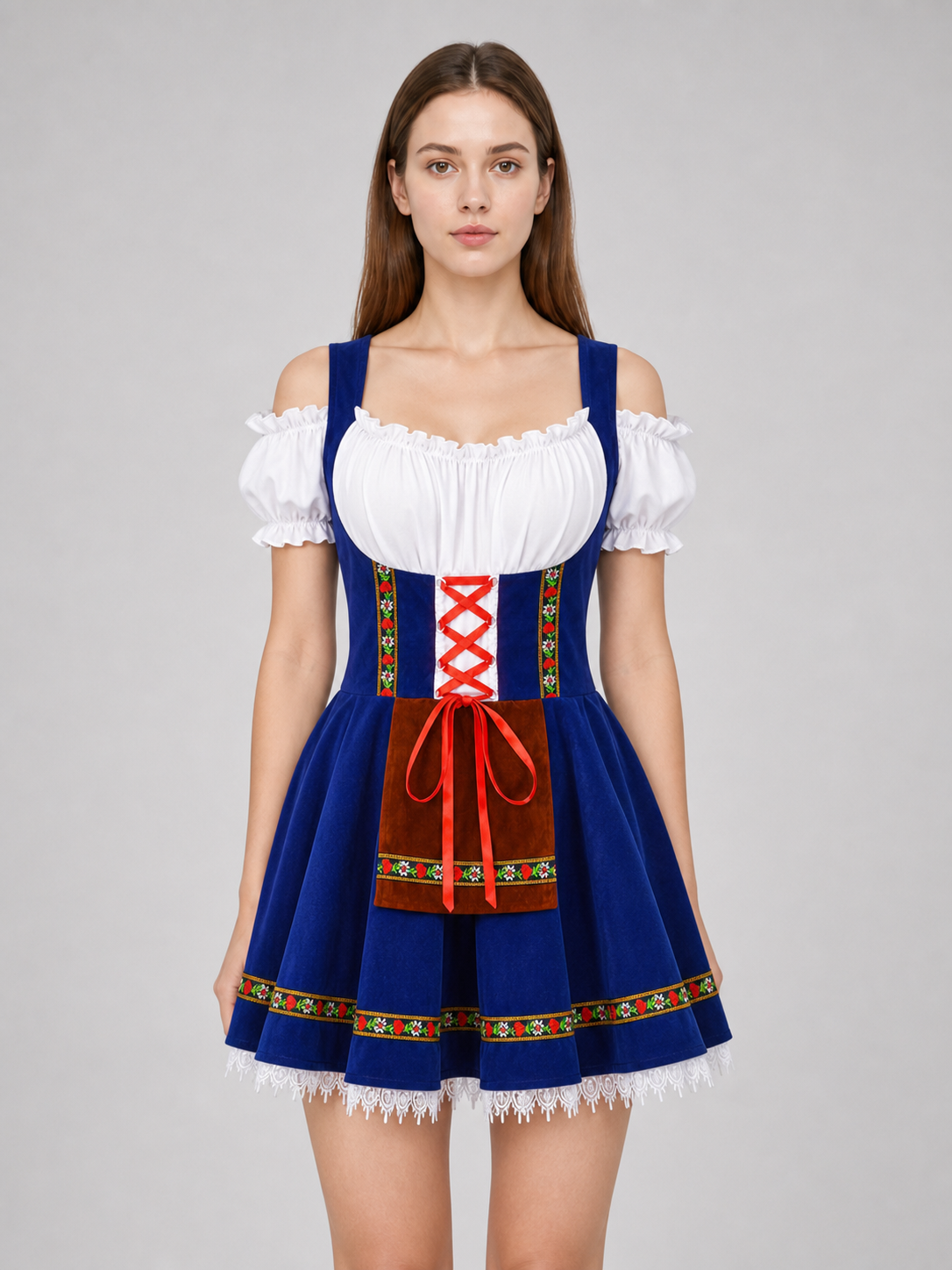National costume with apron and trim