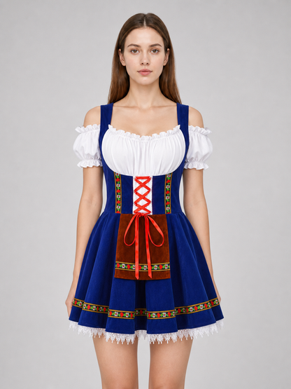 National costume with apron and trim