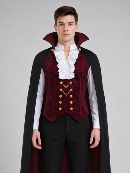 Count Costume: Victorian-Style Coat and Vest with Jabot