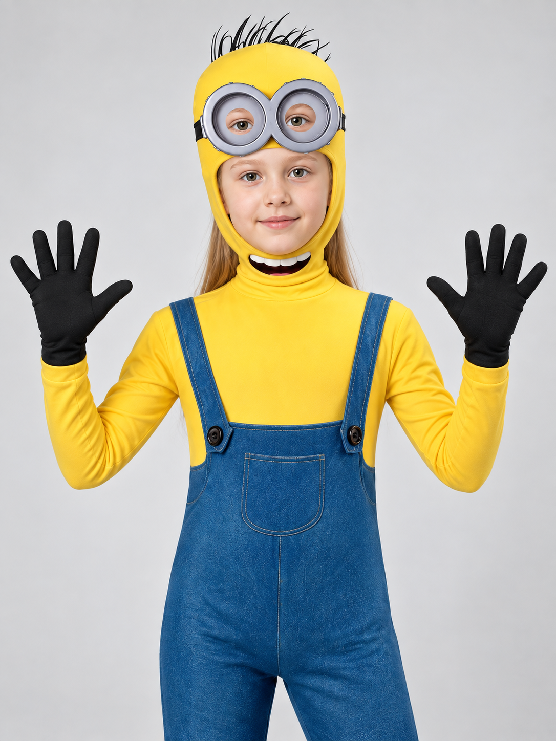 Minion Jumpsuit Costume with Headpiece