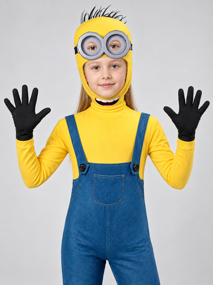 Minion Jumpsuit Costume with Headpiece
