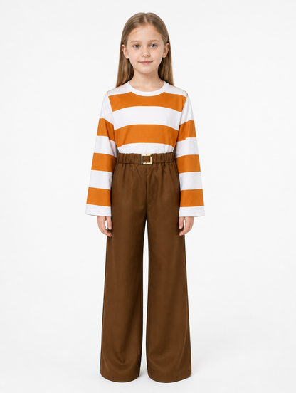 Children’s Inside Out 2 Costume: Striped Top and Pants product detail 3