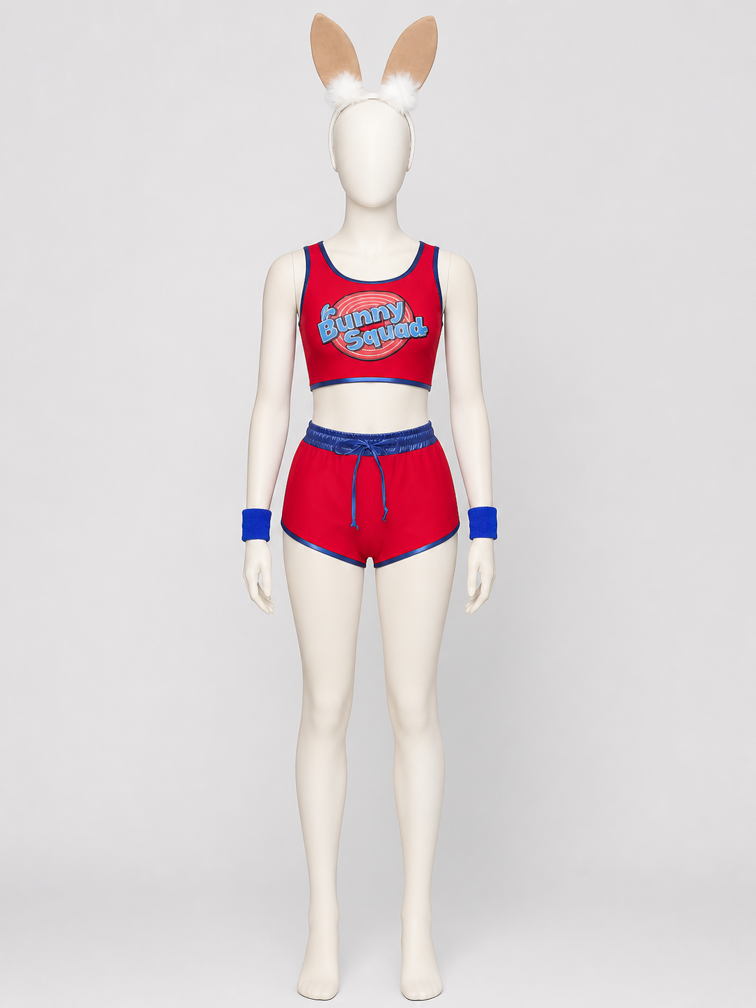 Stage Costume with Ears: Top, Shorts, and Headband Costume Headwear detail 3