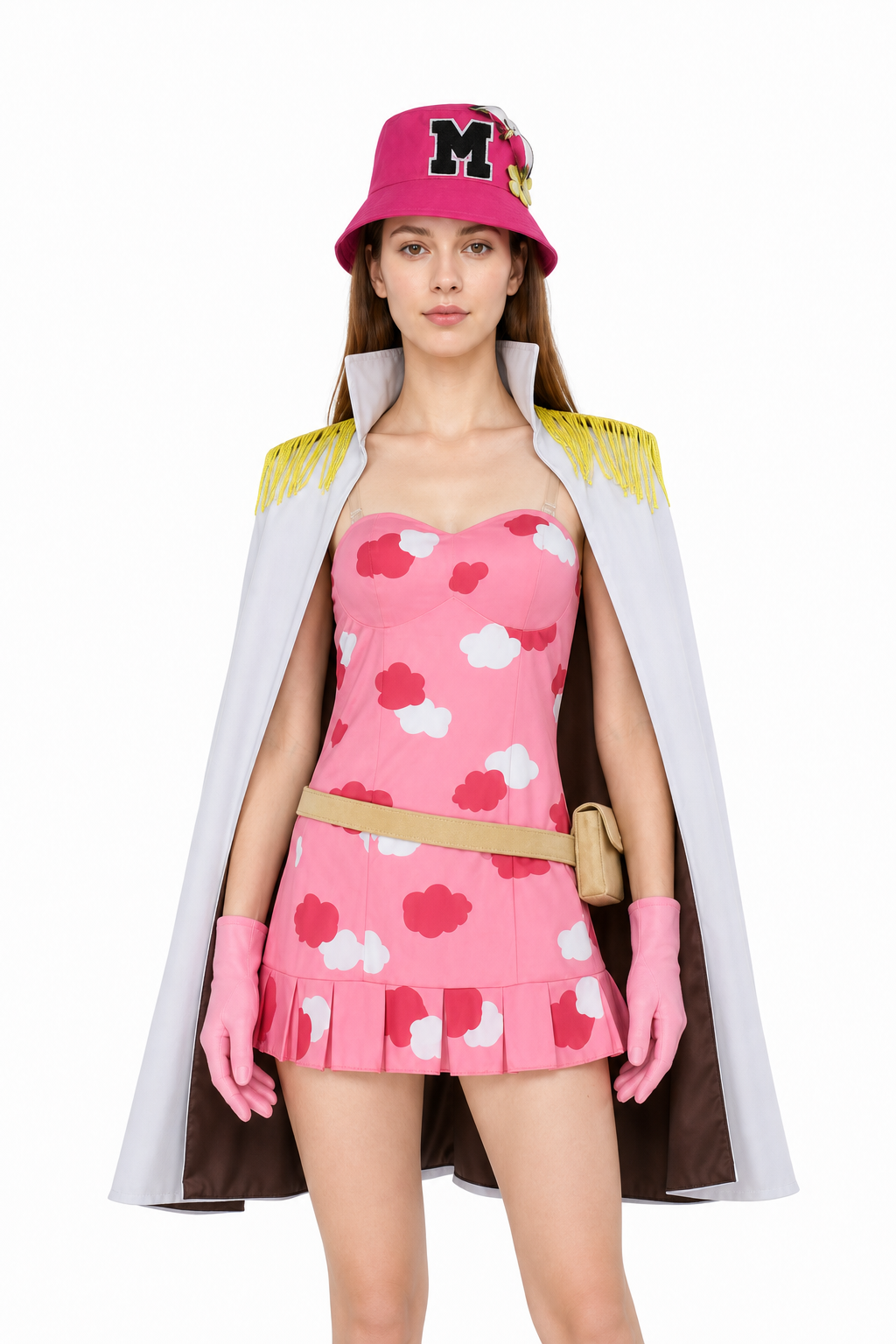 One Piece Cosplay Costume with Dress and Cape Costume Dresses detail 3
