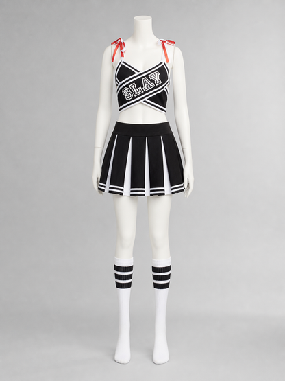 Cheerleading-Style Performance Costume, Top and Skirt
