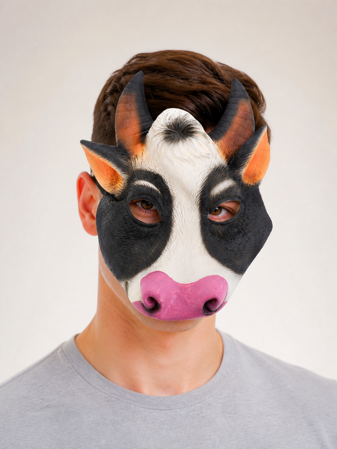 Halloween Carnival Cow Headpiece Mask Costume Masks detail 2