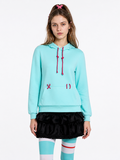 Vanellope Cosplay Costume, Hoodie and Skort Wearable Blankets detail 3