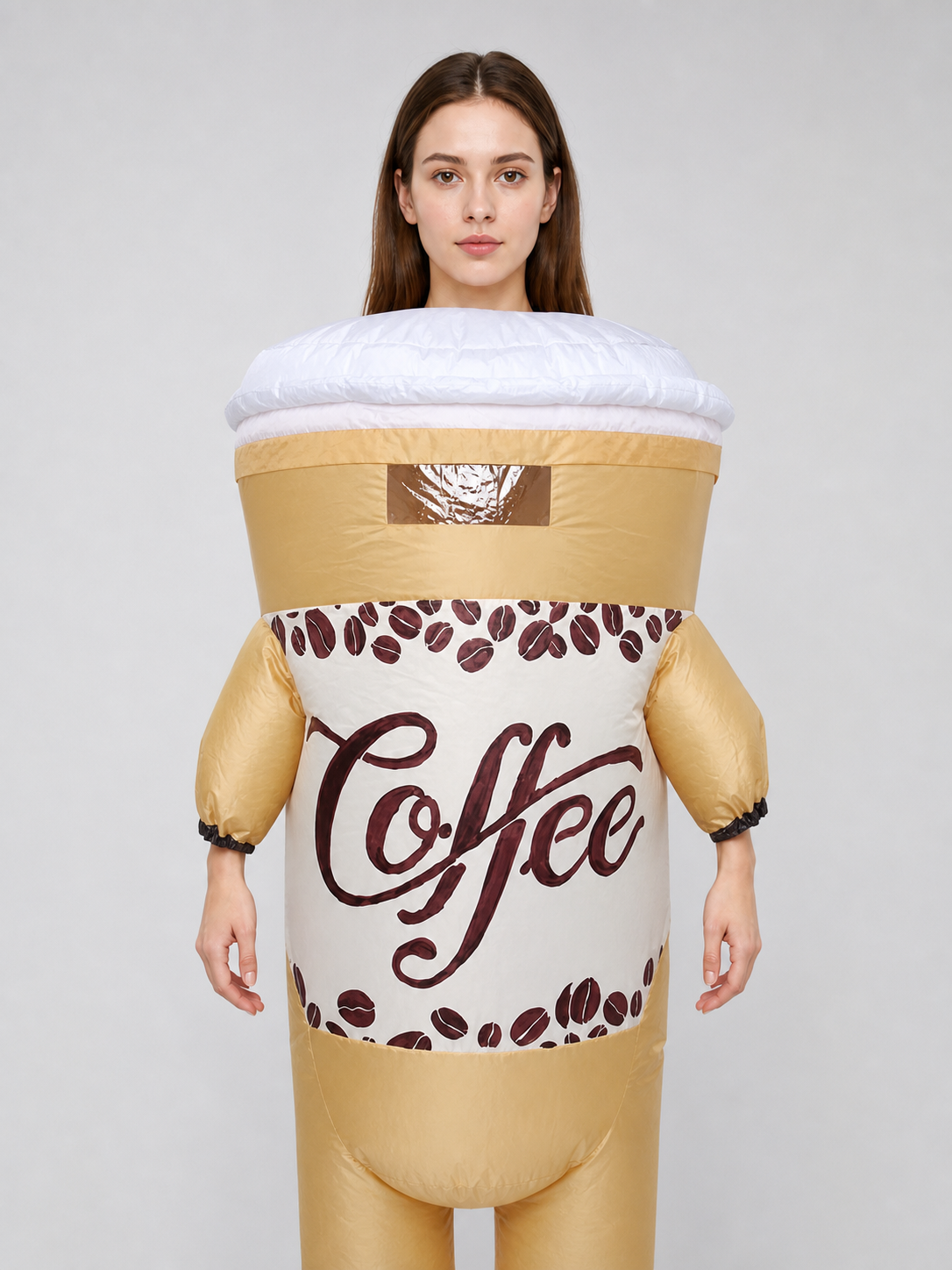 Brown Coffee Cup Carnival Costume