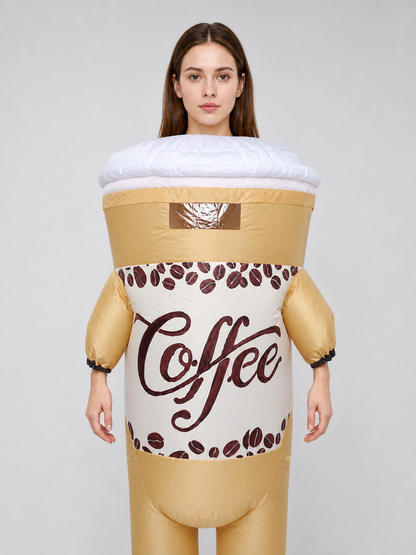 Brown Coffee Cup Carnival Costume