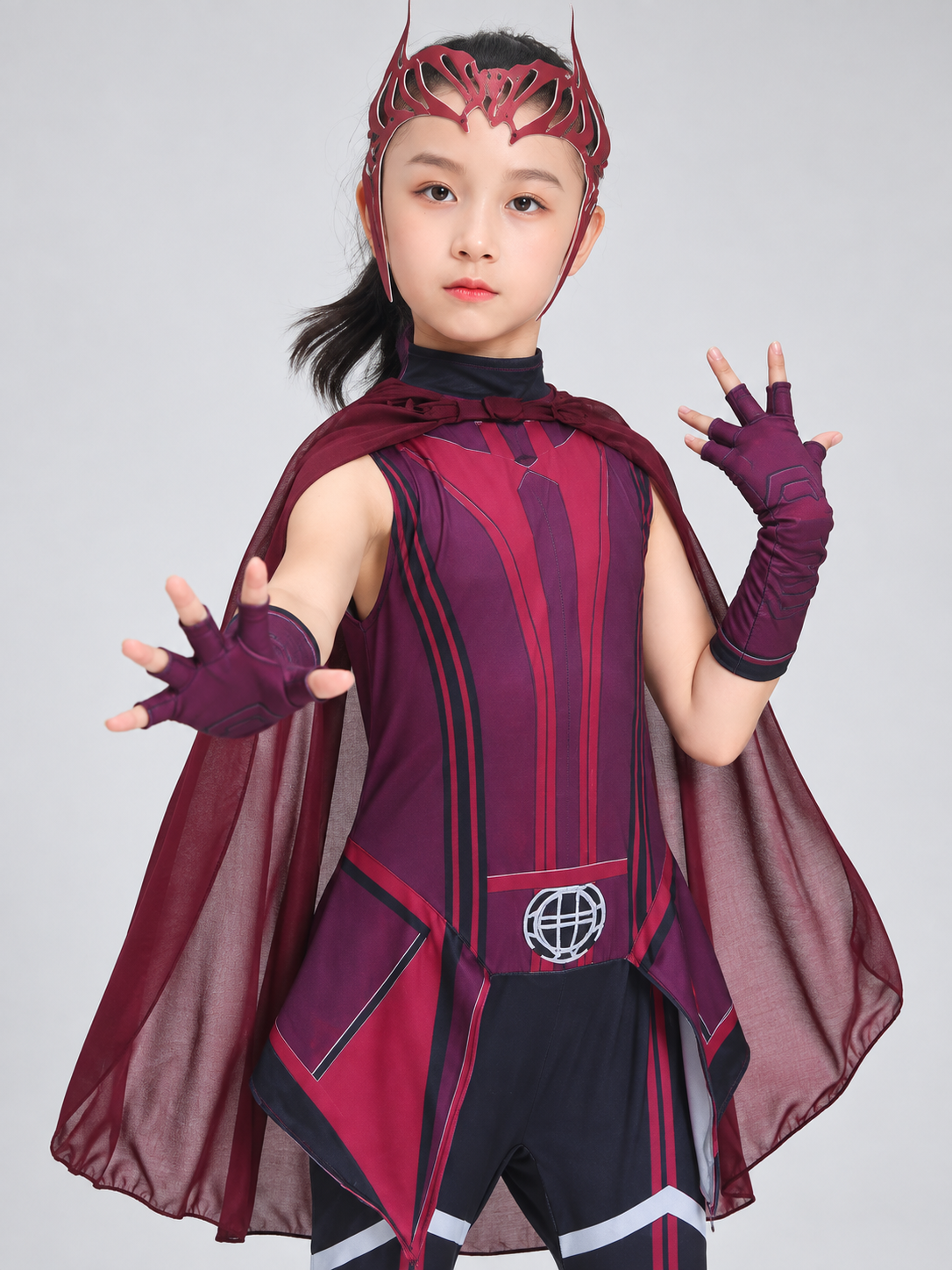 Kids' Carnival Cosplay Costume, Burgundy