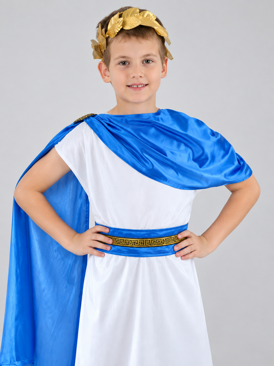 Children’s Ancient-Style Costume with Tunic and Cape product detail 2