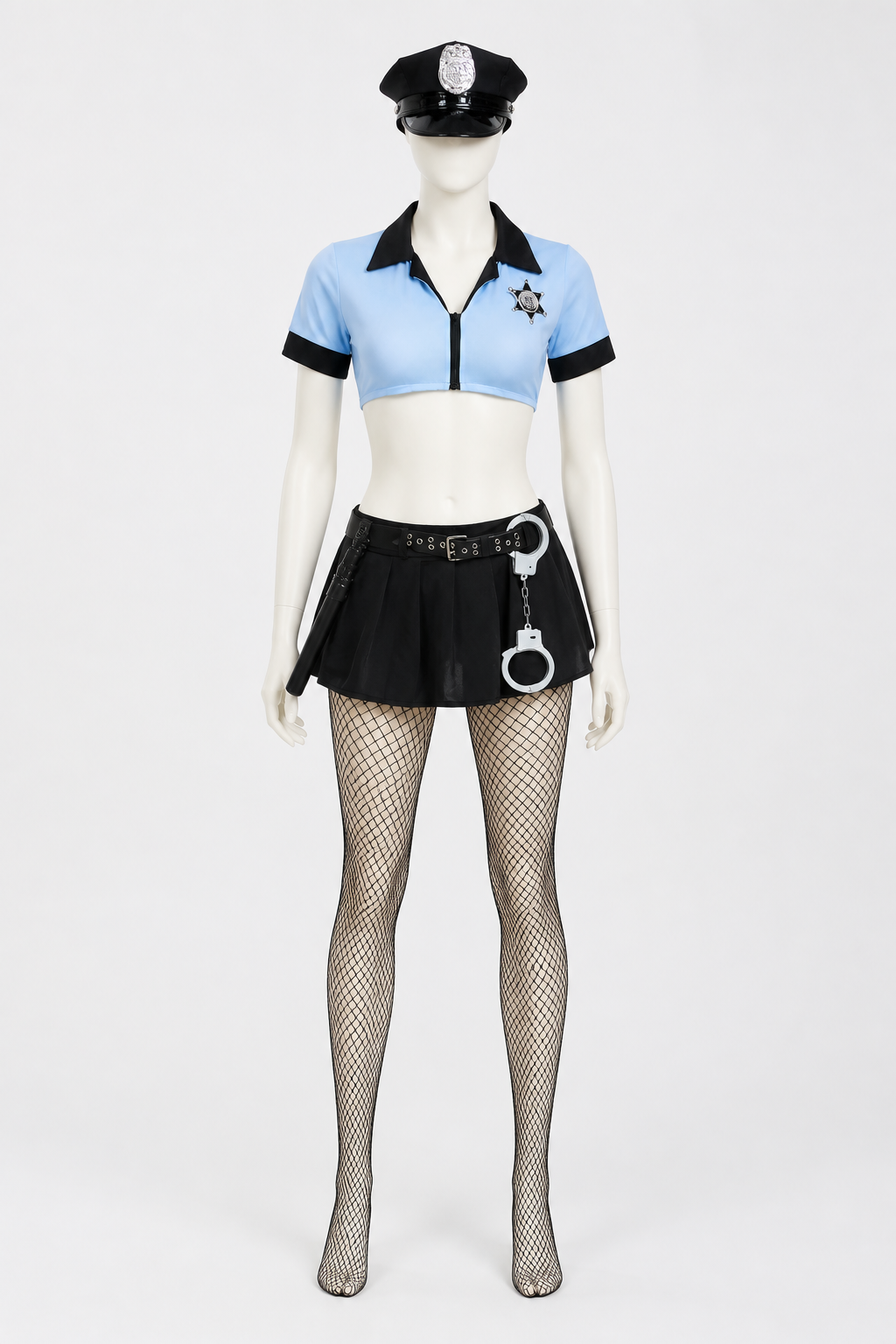 Police Costume with Short Blouse and Skirt Costumes detail 3
