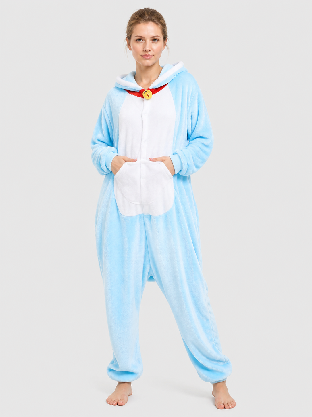 Husky Flannel Hooded Kigurumi Pajamas product detail 3