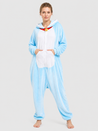 Husky Flannel Hooded Kigurumi Pajamas product detail 3