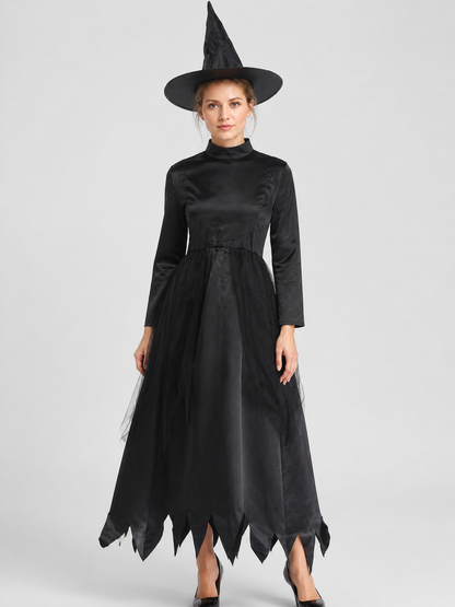 Halloween Witch Costume with Pointed Hat Costume Headwear detail 2