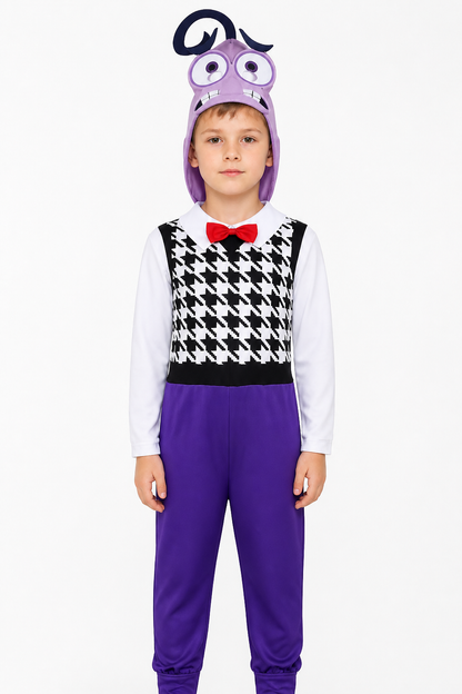 Inside Out 2 Jumpsuit Costume with Purple Head and Butterfly Costumes detail 3