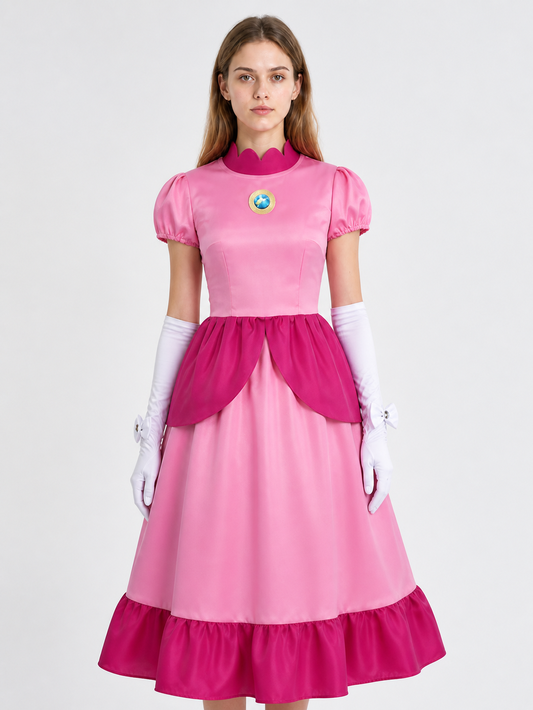 Rosalina Long Dress with Gloves and Brooch Costume Dresses detail 3
