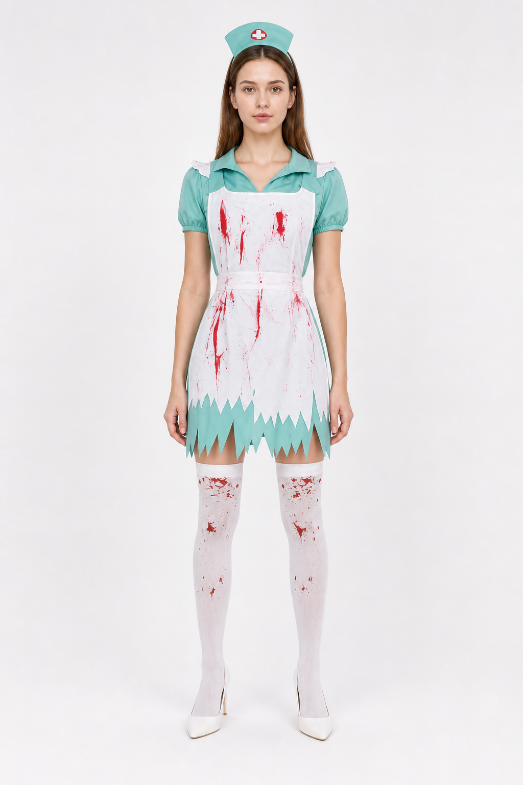 Medical Costume with Blood and Cross for Halloween Costumes detail 3