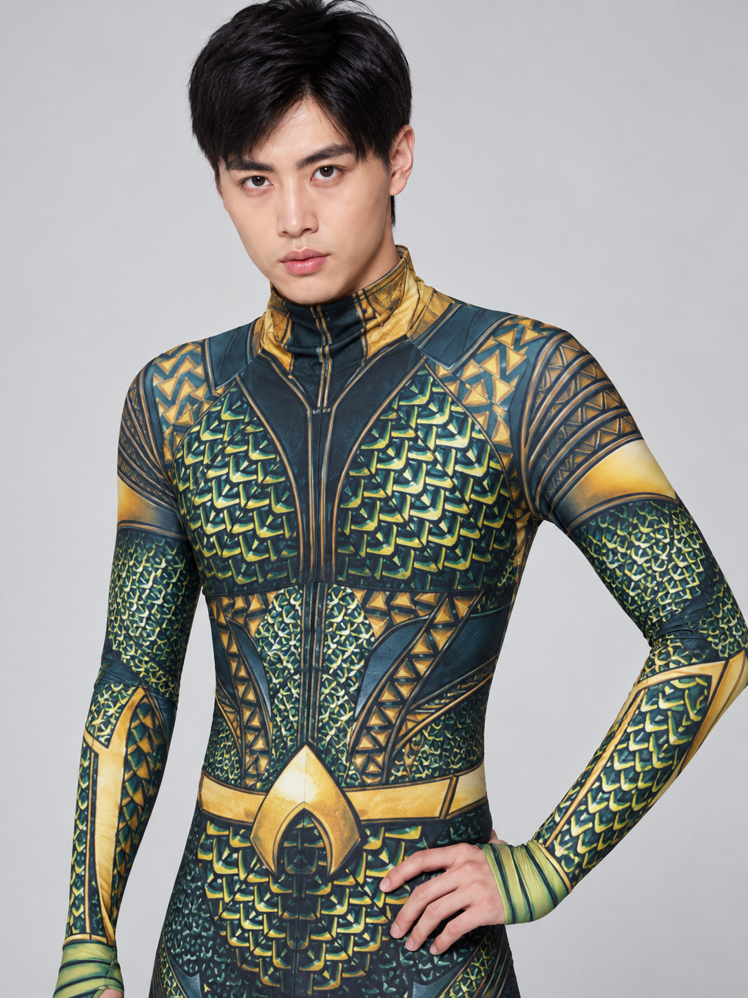 Jumpsuit Costume with High Collar and Pattern Costumes detail 2