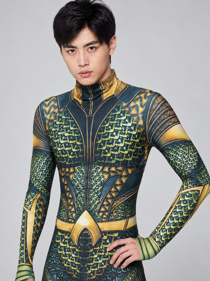 Jumpsuit Costume with High Collar and Pattern Costumes detail 2