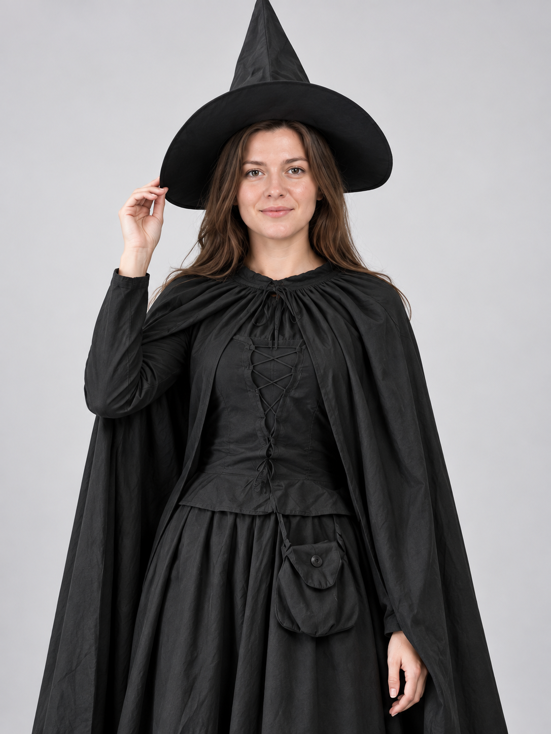Witch Halloween Costume with Pointed Hat