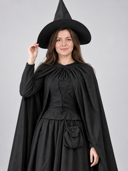 Witch Halloween Costume with Pointed Hat