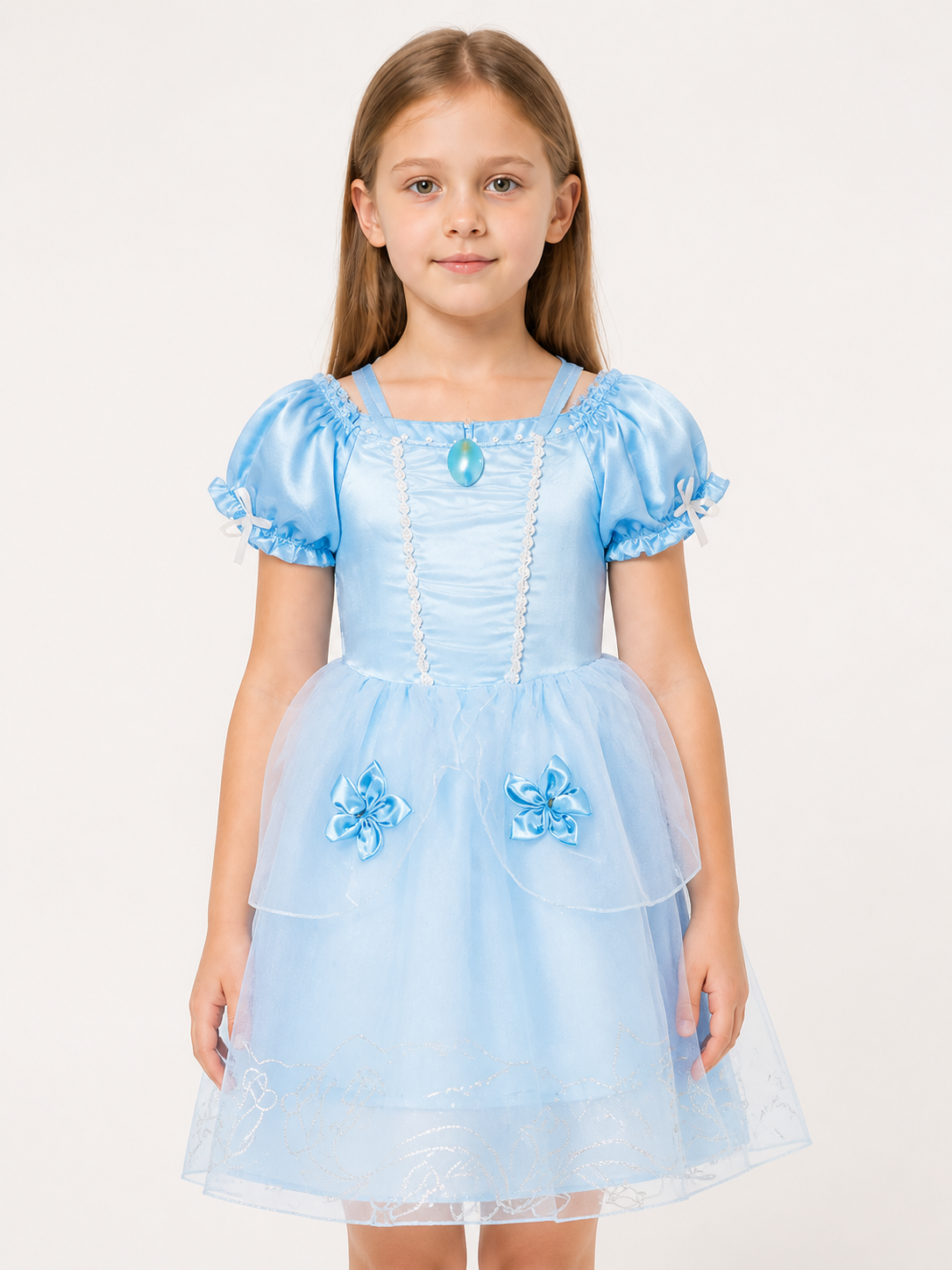 Blue Princess Carnival Costume for Halloween Costumes detail 2