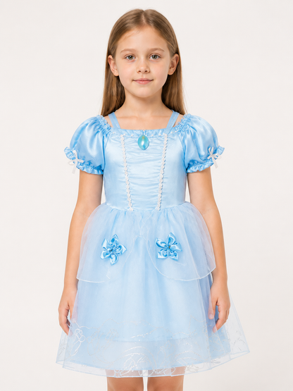 Blue Princess Carnival Costume for Halloween Costumes detail 2