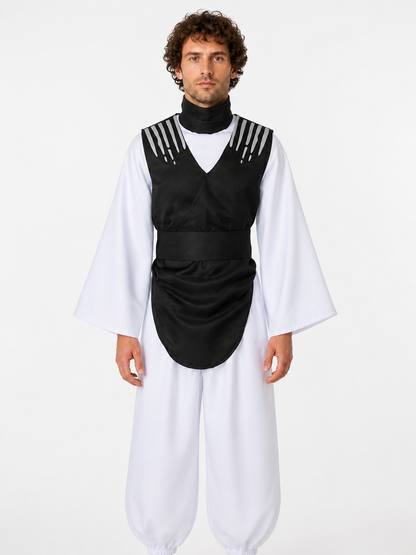 Jujutsu Kaisen Black and White Cosplay Jumpsuit Costumes detail 3