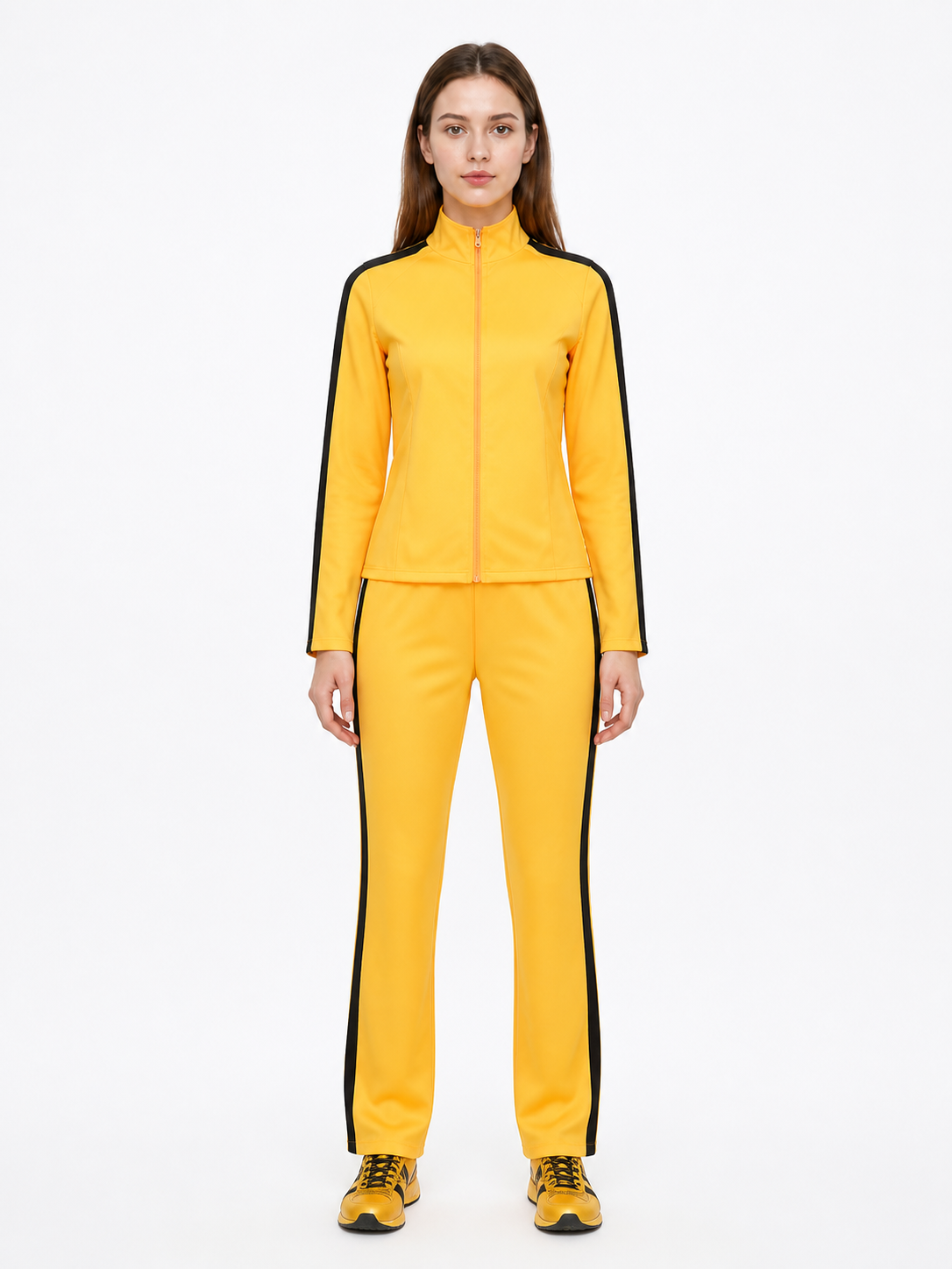 Two-Piece Yellow and Black Tracksuit product detail 2