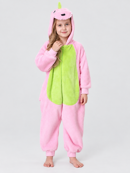 Dinosaur Hooded Jumpsuit Pajama with Spikes