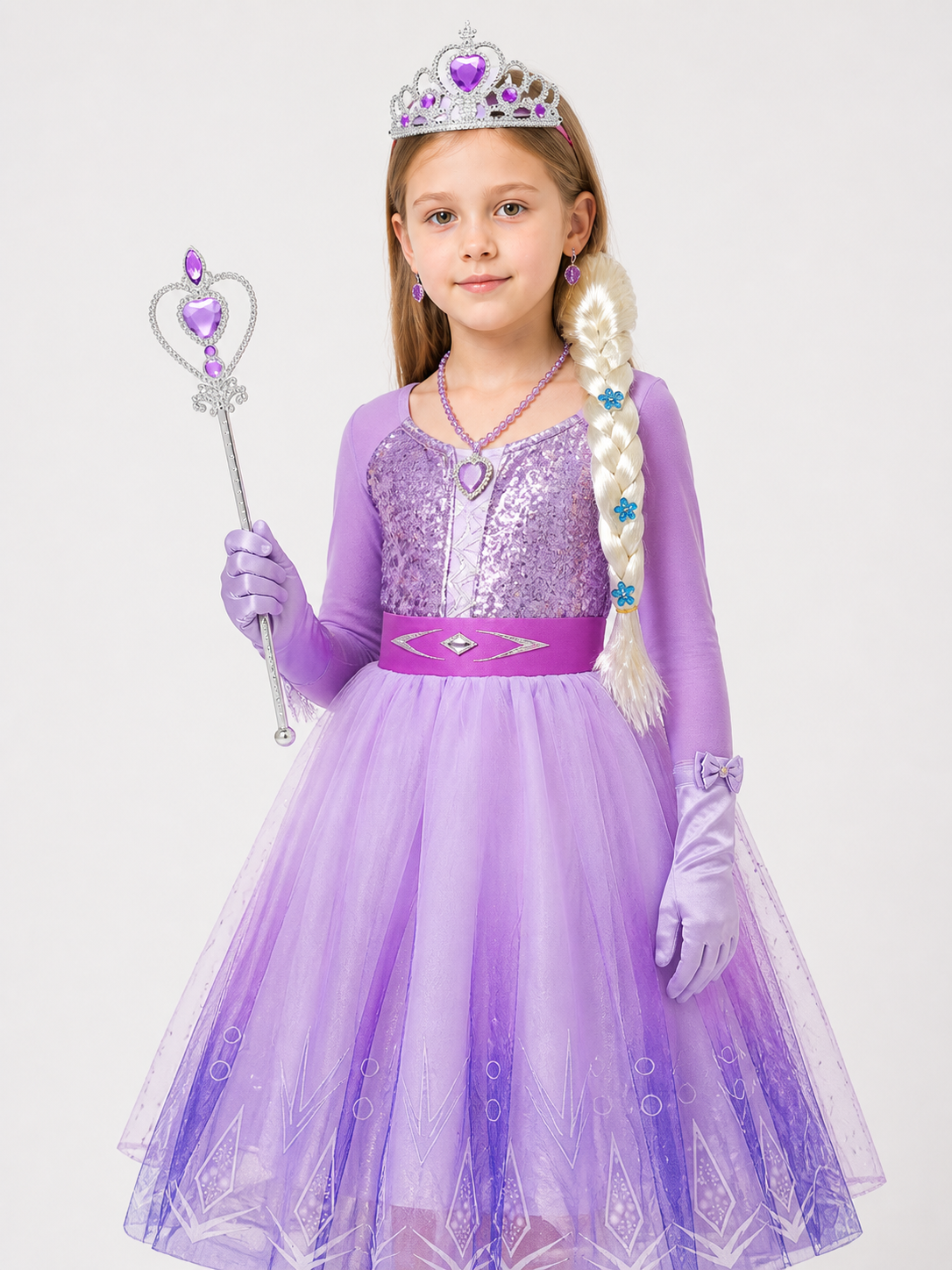 Snow Queen Carnival Costume for Halloween and Cosplay