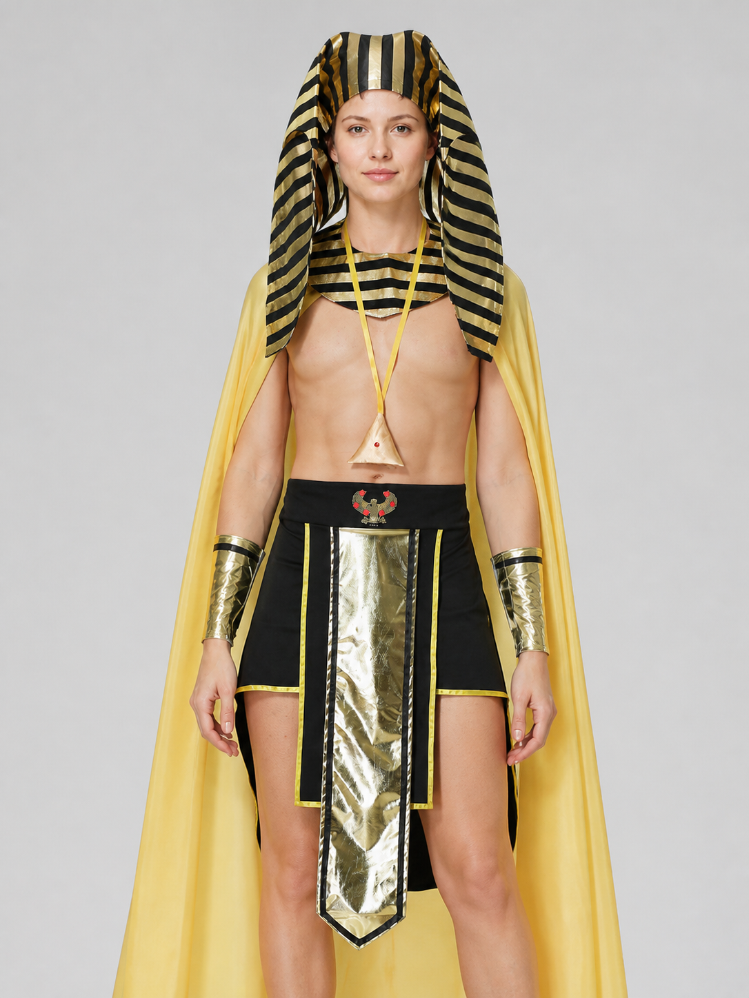 Egyptian Pharaoh Costume with Cape and Headpiece Costume Capes detail 3