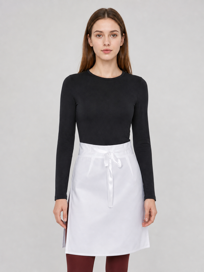Nohara Rin Cosplay Costume: Black Top and White Skirt